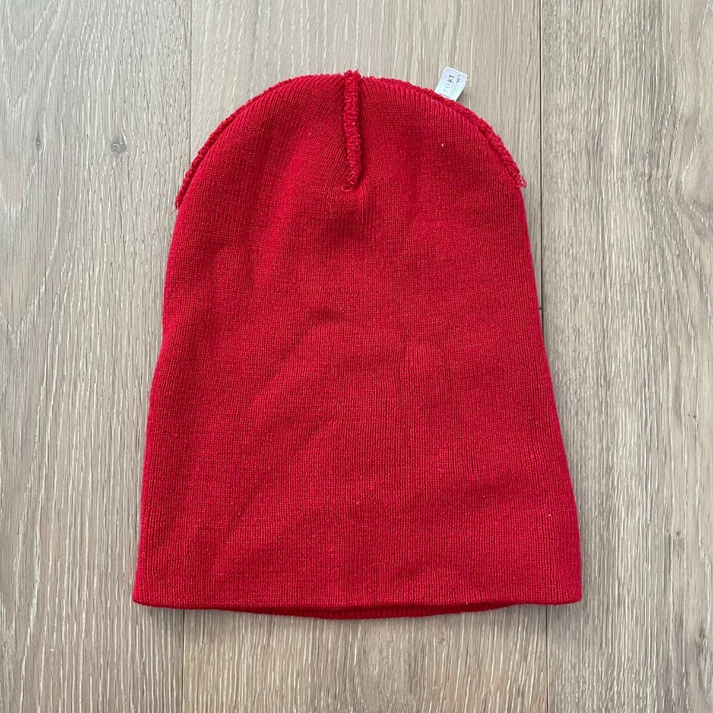 Port and Company Beanie Hat Red Knit Mt. Hood Highway 26 Oregon Snowboarding Ski - Picture 5 of 11
